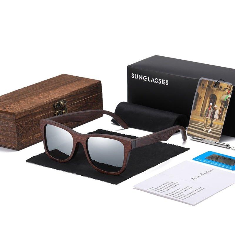 Eco-Friendly Handmade Bamboo Sunglasses with Gift Box